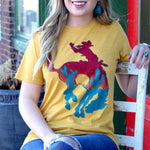 Letter Graphic Print Short Sleeve Tee