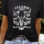 Letter Graphic Print Short Sleeve Tee