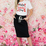 Merry Christmas Santa Clause Print Short Sleeve Graphic Tee