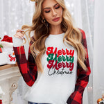 Buffalo Plaid Long Sleeve Sweatshirt