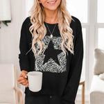 Grey Ribbed Knit Drop-Shoulder Sleeve Top and Shorts Lounge Set