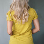 Letter Graphic Print Short Sleeve Tee