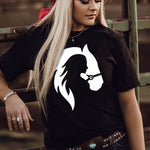 Letter Graphic Print Short Sleeve Tee