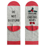 Letter Print Color Block Tube Stockings