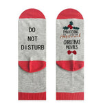 Letter Print Color Block Tube Stockings