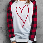 Buffalo Plaid Long Sleeve Sweatshirt