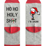 Letter Print Color Block Tube Stockings