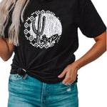 Letter Graphic Print Short Sleeve Tee