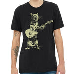 Cat Playing Guitar Tshirt