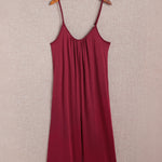 Spaghetti Straps Wide Leg Pocketed Jumpsuits