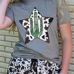 Letter Graphic Print Short Sleeve Tee