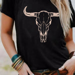 Merry Christmas Santa Clause Print Short Sleeve Graphic Tee