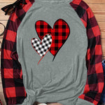 Buffalo Plaid Long Sleeve Sweatshirt