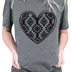 Letter Graphic Print Short Sleeve Tee