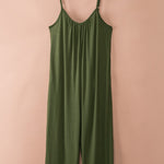 Spaghetti Straps Wide Leg Pocketed Jumpsuits