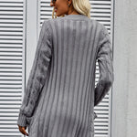 Button Pocket Knit Cardigan