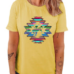 Letter Graphic Print Short Sleeve Tee