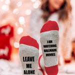 Letter Print Color Block Tube Stockings