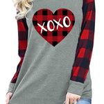 Buffalo Plaid Long Sleeve Sweatshirt