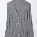 Button Pocket Knit Cardigan