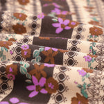 Split V Neck Boho Floral Dress