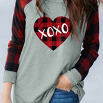 Buffalo Plaid Long Sleeve Sweatshirt