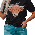 Merry Christmas Santa Clause Print Short Sleeve Graphic Tee