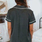 Print Satin Short Sleeve Shirt and Shorts Pajama Set
