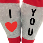 Letter Print Color Block Tube Stockings