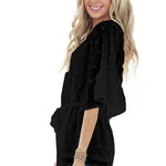 Swiss Dot Tie Blouse