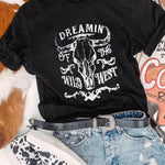 Letter Graphic Print Short Sleeve Tee
