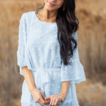 Swiss Dot Tie Blouse