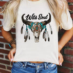 Letter Graphic Print Short Sleeve Tee