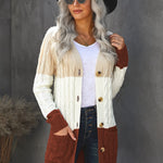 Button Pocket Knit Cardigan