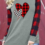 Buffalo Plaid Long Sleeve Sweatshirt