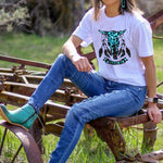 Merry Christmas Santa Clause Print Short Sleeve Graphic Tee