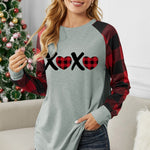 Buffalo Plaid Long Sleeve Sweatshirt