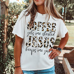 Letter Graphic Print Short Sleeve Tee