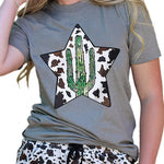Letter Graphic Print Short Sleeve Tee