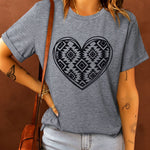 Letter Graphic Print Short Sleeve Tee