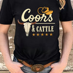 Letter Graphic Print Short Sleeve Tee