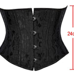 24 Steel Bone Waist Cincher/Trainer Waist Training Corsets Body Shaper Underbust Corset Plus Size Waist Cincher Black/White/Khaki