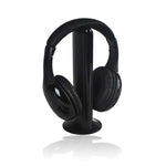 Hot Selling 5 in 1 Hi-Fi Wireless Earphone Headphone For FM Radio MP3 CD PC TV Free Shipping