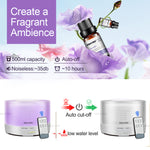 KBAYBO Aroma Ultrasonic air Humidifier 500ml Remote Control Essential Oil diffusers LED Light mist maker Aromatherapy