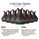 KBAYBO Ultrasonic Air Humidifier electric Aroma air diffuser Essential Oil Diffuser Wood Remote Control Mistmaker for home 400ml