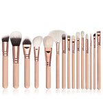 Brand high quality Makeup Brush 15PCS/Set Brush With PU Bag Professional Brush For Powder Foundation Blush Eyeshadow