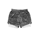 2020 Men's Running Shorts 2 In 1 Double Jogging Gyms Fitness Training Beach Short Pants Male Summer Sports Casual Workout Bottoms FY9114