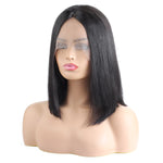 Malaysian Hair Silky Straight Short Wig Peruvian Fashion Bob Wigs Indian Human Hair Lace Front Wigs Brazilian Human Hair Wigs