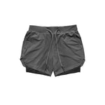 2020 Men's Running Shorts 2 In 1 Double Jogging Gyms Fitness Training Beach Short Pants Male Summer Sports Casual Workout Bottoms FY9114