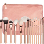 Brand high quality Makeup Brush 15PCS/Set Brush With PU Bag Professional Brush For Powder Foundation Blush Eyeshadow